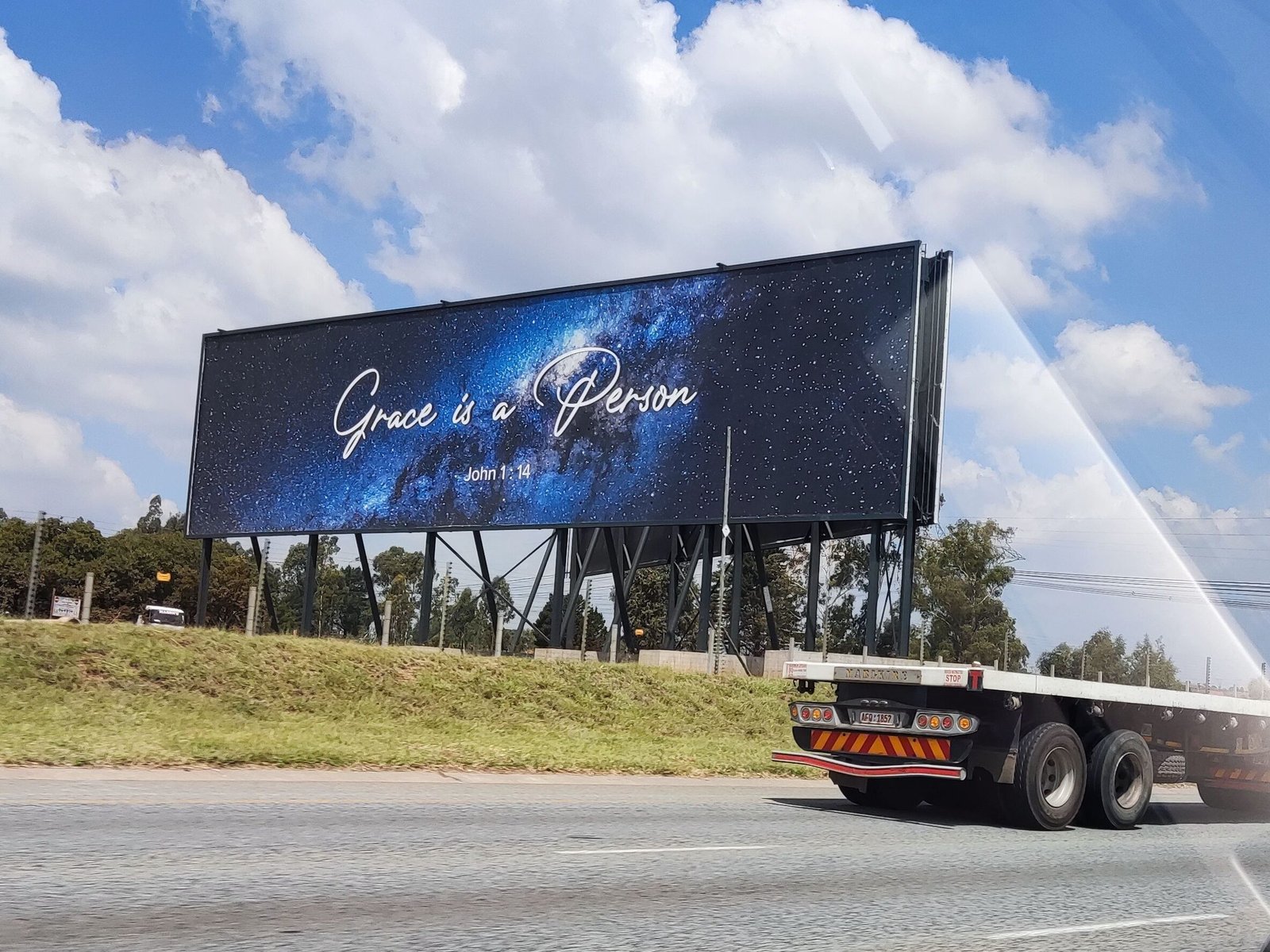Bible Study with Angelo - Grace is a Person Billboard